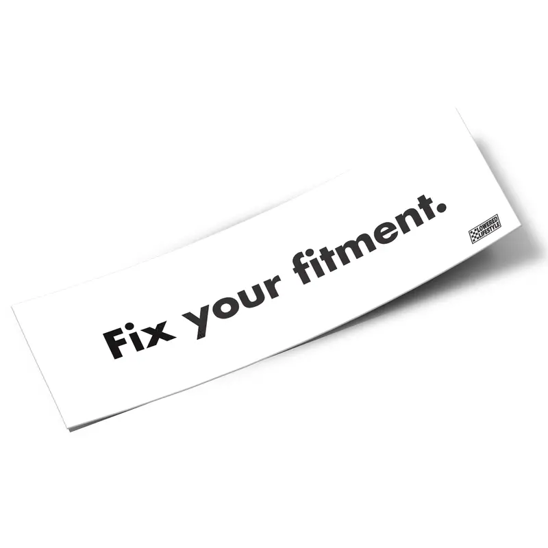 Box Sticker – Fix Your Fitment 1