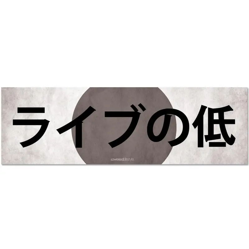Box Sticker – Live Low – Japanese 1