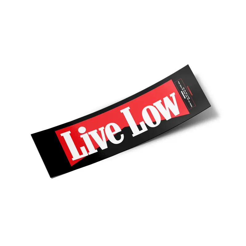 Box Sticker – Live Low Warning 1