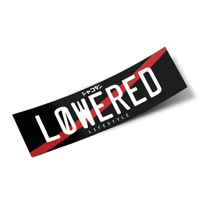 Box Sticker – Lowered Jdm Plate 1
