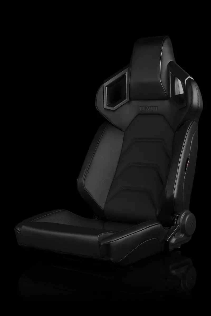 Braum Alpha-X Series Racing Seats - Black Stitching / Low Base (Pair) 1