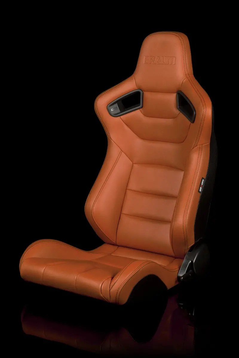 Braum Elite Series Sport Seats - British Tan Leatherette (Pair) 1