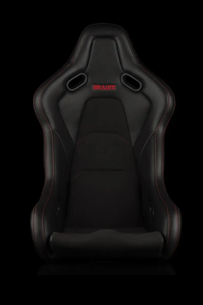 Braum Racing Seats Falcon-S Composite Frp Bucket - Red Stitching 1