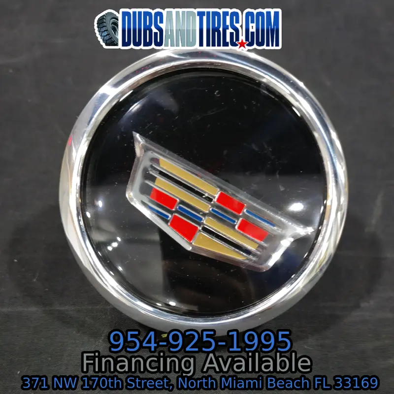 Cadillac Floating Center Caps New Style Logo Chrome Bezel Big Xl Caps Qty 4 2