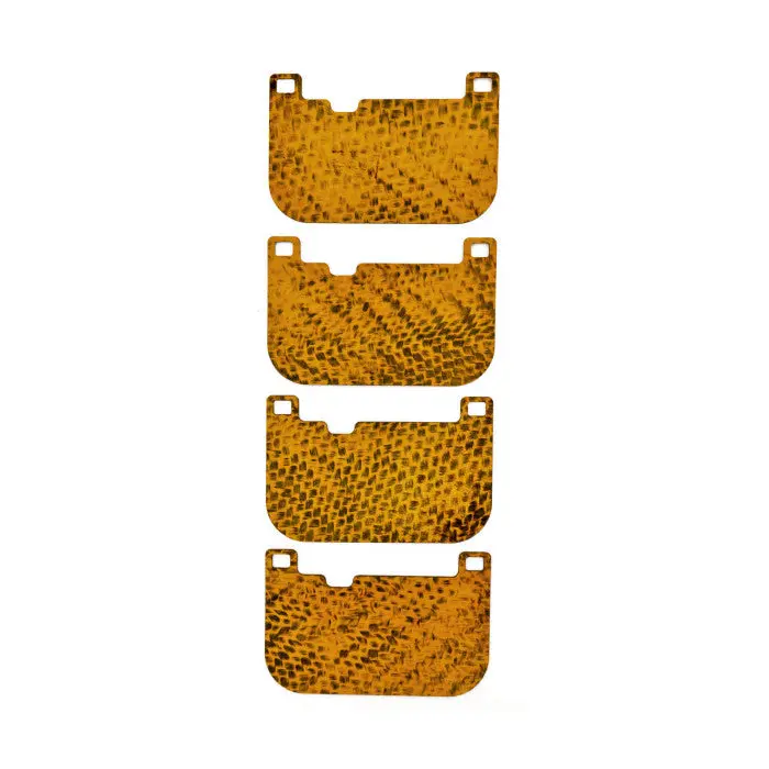 Carbon Fibre Brake Pad Shims For Bmw 1 Series F20, F21 All Models Including M135i And M140i With Brembo 4 Piston Calipers 2010-On 1