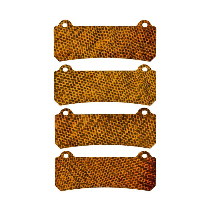 Carbon Fibre Brake Pad Shims For Mercedes C Class W204 C63 Amg 2008-2014 1