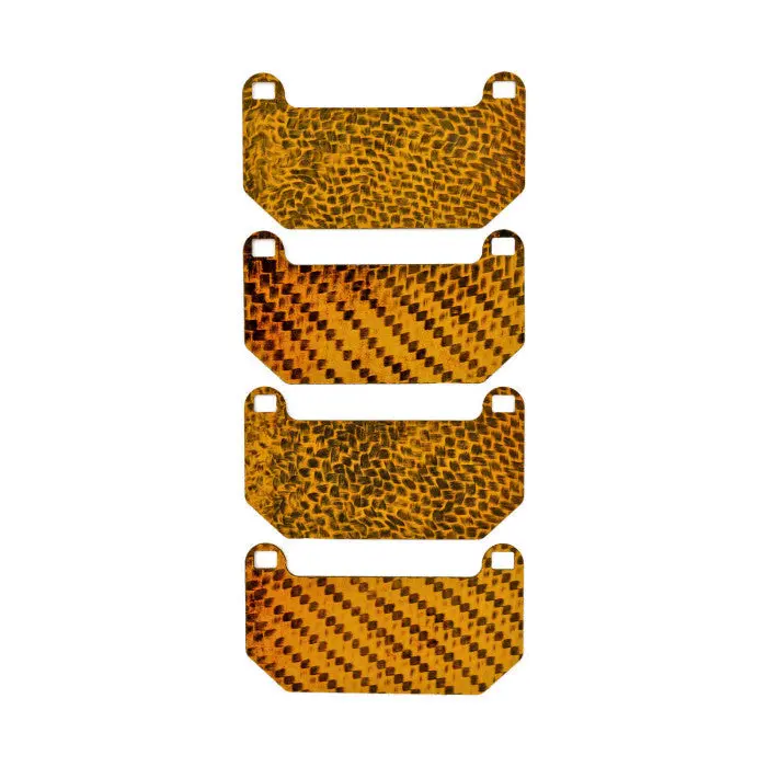 Carbon Fibre Brake Pad Shims For Mitsubishi Lancer Evo 8 2004-On 1