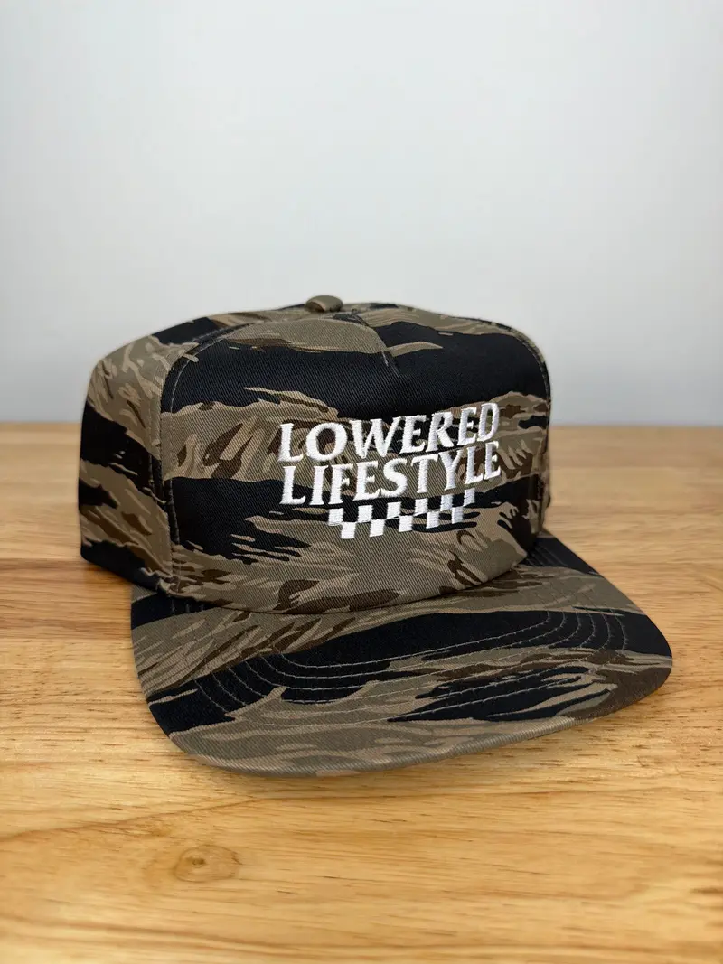 Checker Hat - Camo / White 1