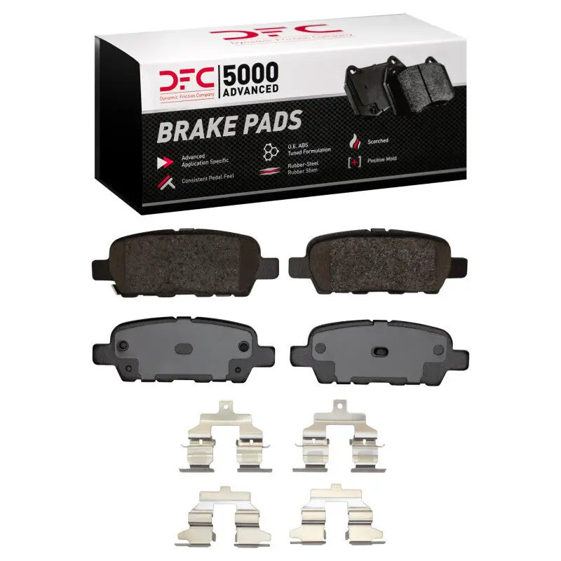 Dfc 02-25 Nissan Maxima Rear 5000 Advanced Ceramic Brake Pads And Hardware Kit 1
