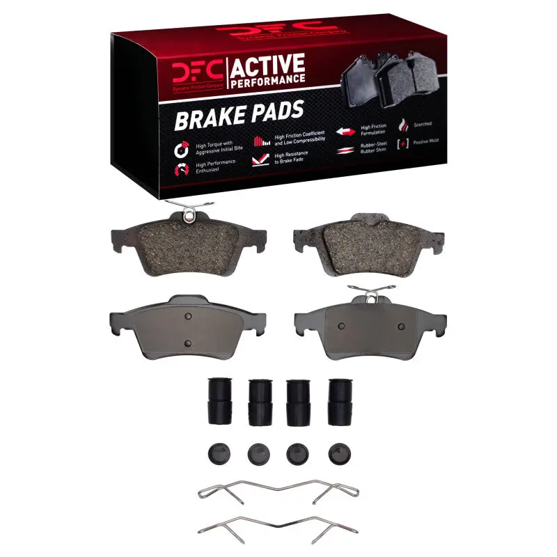 Dfc 07-13 Mazda Mazdaspeed3 Rear Active Performance Pads And Hardware Kit 1