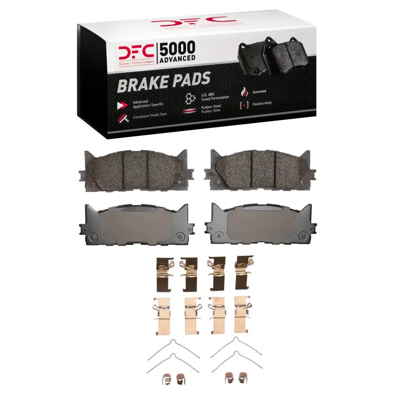 Dfc 07-18 Lexus Es350 Front 5000 Advanced Ceramic Brake Pads And Hardware Kit 1