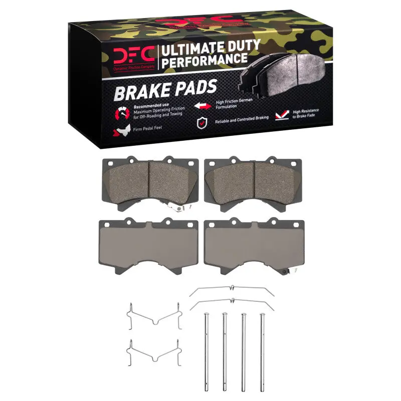 Dfc 07-22 Lexus Lx570 Front Ultimate Duty Performance Brake Pads And Hardware Kit 1