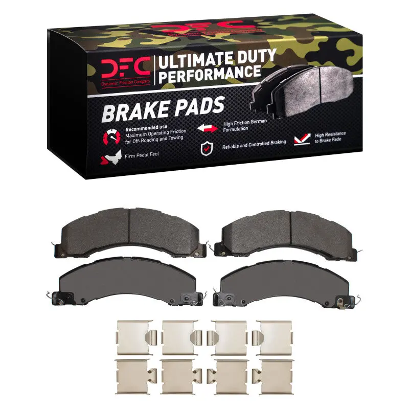 Dfc 08-25 Dodge Ram 4500 Front/Rear Ultimate Duty Performance Brake Pads And Hardware Kit 1