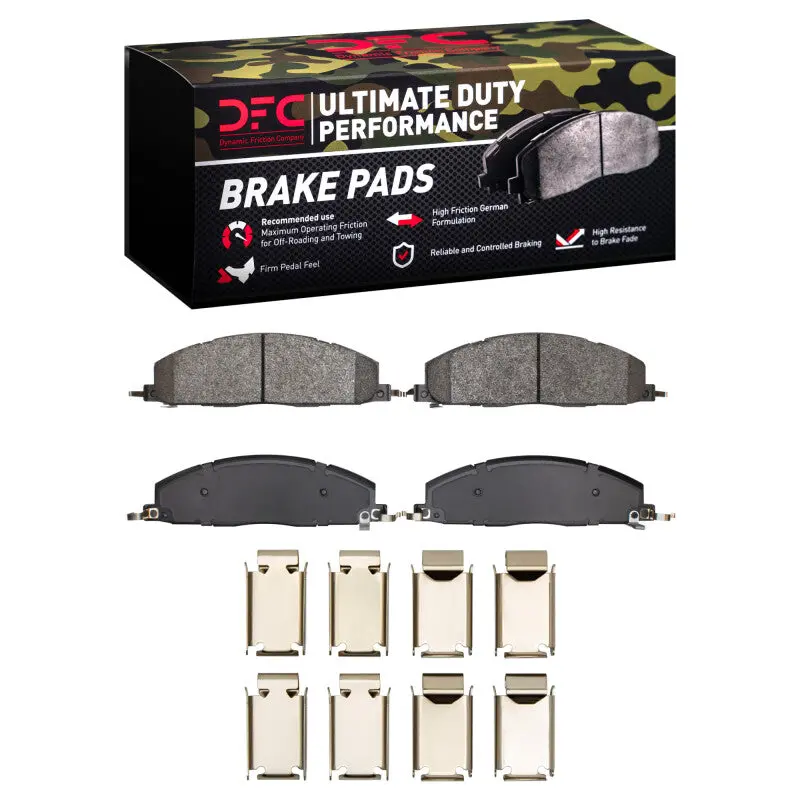 Dfc 09-18 Dodge Ram 3500 Rear Ultimate Duty Performance Brake Pads And Hardware Kit 1