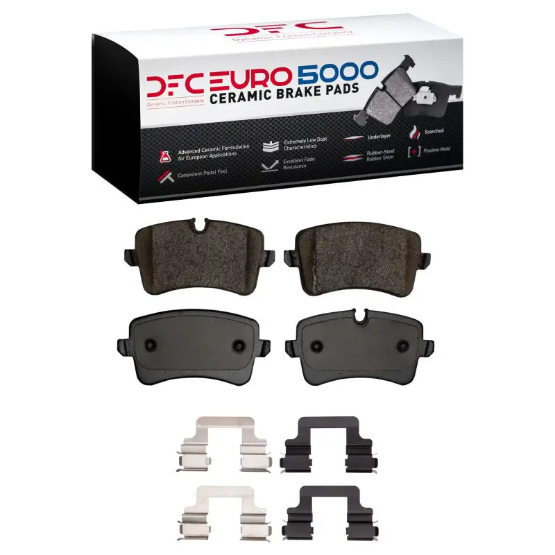 Dfc 11-23 Audi A8 Rear Euro 5000 Ceramic Brake Pads And Hardware Kit 1