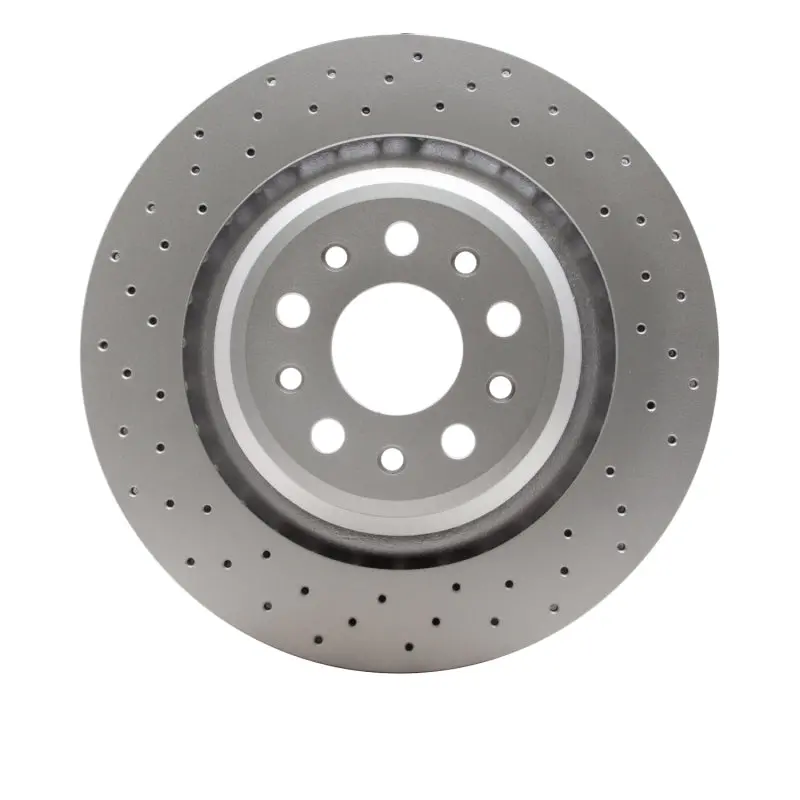 Dfc 14-22 Maserati Quattroporte Rear Drilled Hi-Carbon Alloy Geomet Coated Rotor 1