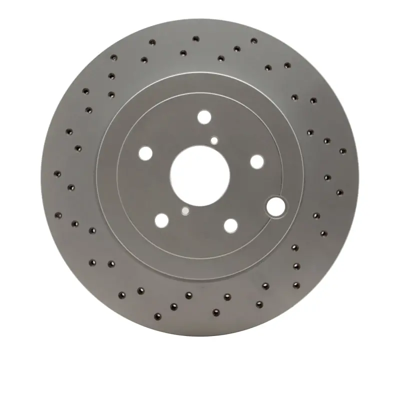 Dfc 18-21 Subaru Wrx Sti Rear Drilled Hi-Carbon Alloy Geomet Coated Rotor 1