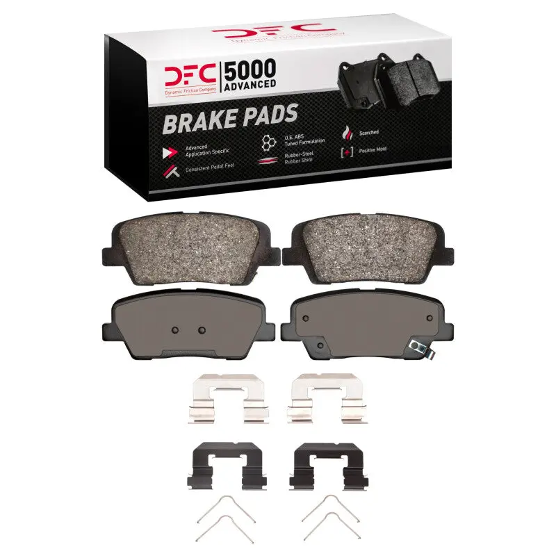 Dfc 18-23 Genesis G70 Rear 5000 Advanced Ceramic Brake Pads And Hardware Kit 1