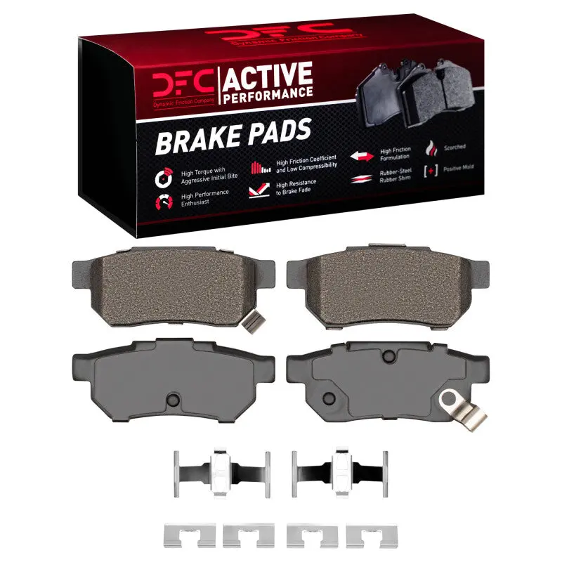Dfc 88-01 Acura Integra Rear Active Performance Pads And Hardware Kit 1