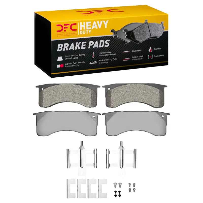 Dfc 91-24 Blue Bird Tc1000 Rear/Front Heavy Duty Pads And Hardware Kit 1