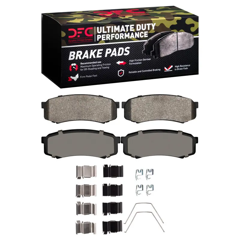 Dfc 93-24 Lexus Gx470 Rear Ultimate Duty Performance Brake Pads And Hardware Kit 1
