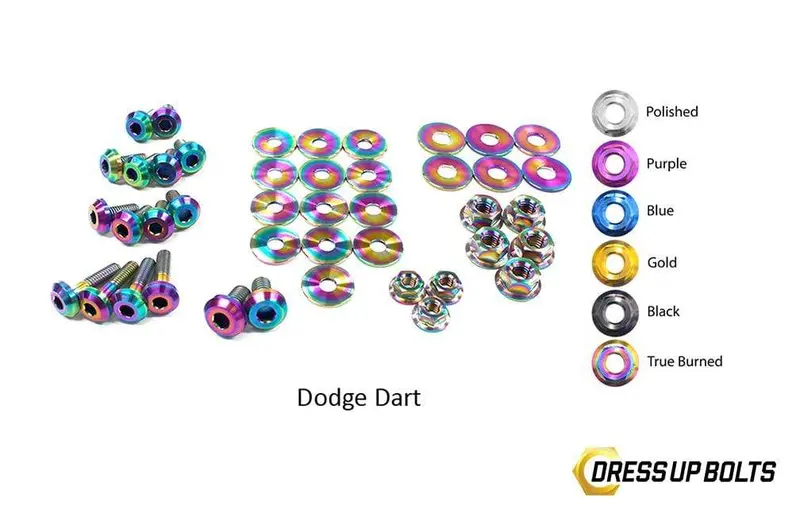 Dodge Dart (2013-2016) Titanium Dress Up Bolts Engine Bay Kit 3