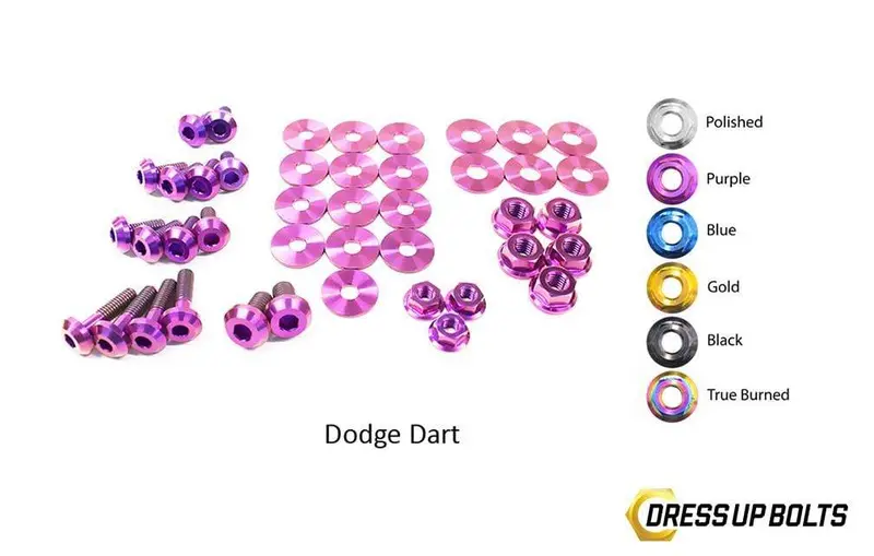Dodge Dart (2013-2016) Titanium Dress Up Bolts Engine Bay Kit 4