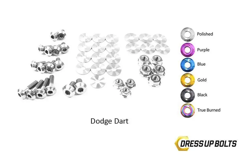 Dodge Dart (2013-2016) Titanium Dress Up Bolts Engine Bay Kit 5