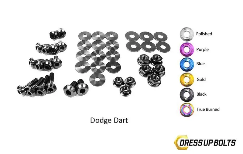 Dodge Dart (2013-2016) Titanium Dress Up Bolts Engine Bay Kit 6