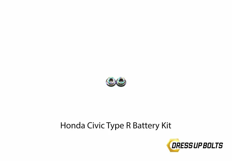 Dress Up Bolts Titanium Hardware Battery Kit - Honda Civic Type R (2017-2021) 1