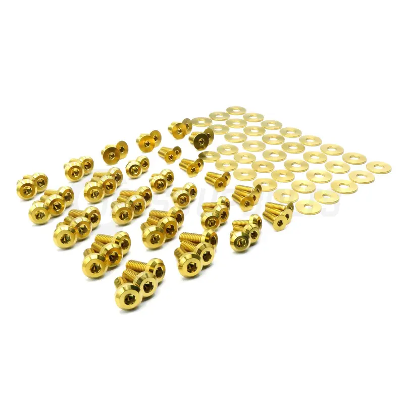 Dress Up Bolts Titanium Hardware Door Kit - Honda Civic Si (2022+) 1