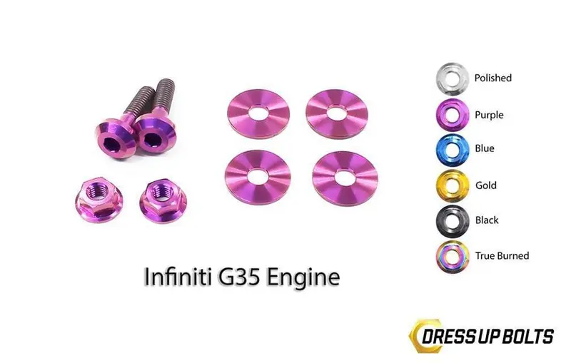 Dress Up Bolts Titanium Hardware Engine Cover Kit - Vq35de G35 Engine 1