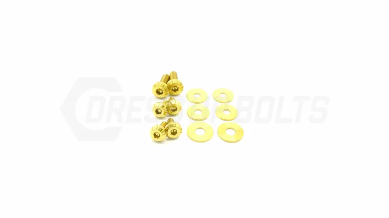 Dress Up Bolts Titanium Hardware Kit - Verus Engineering Turbo Heat Shield (Toyota Supra Mkv) 1