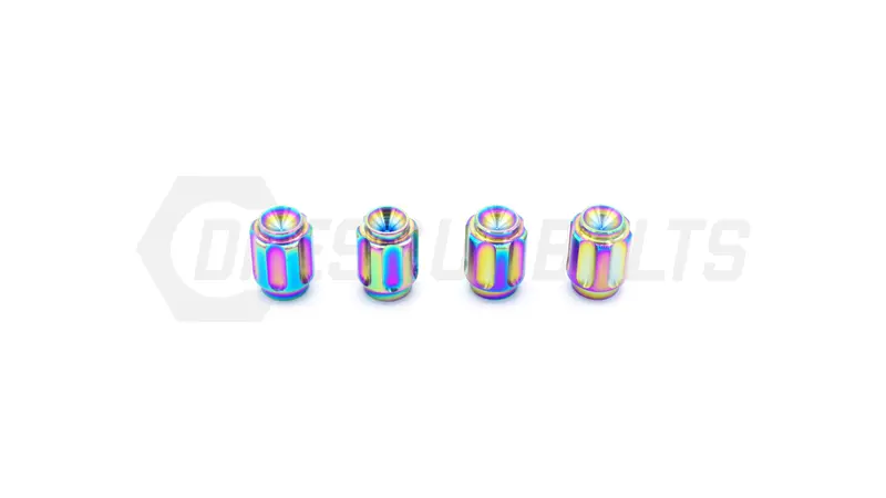 Dress Up Bolts Titanium Valve Stem Caps - Gear Design 1