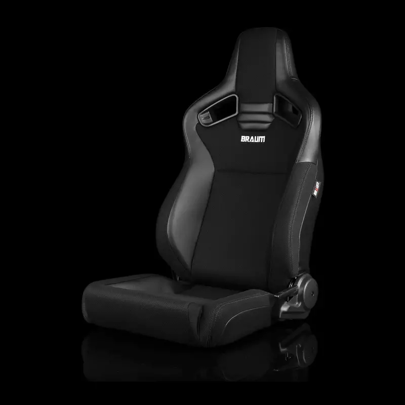 Elite V2 Series Sport Seats - Black Pu /  Black S374 - Low Base Version 1