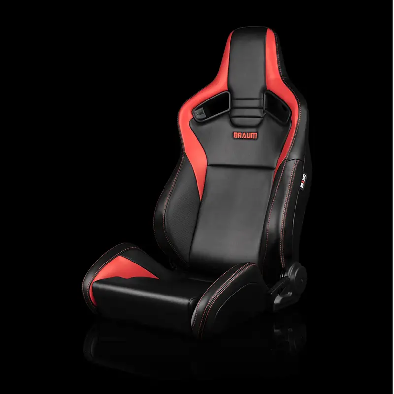 Elite V2 Series Sport Seats - Black & Red 1