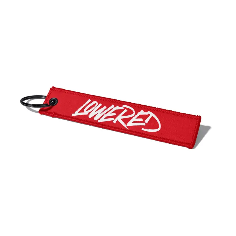 Flight Tag - Red White Script 1