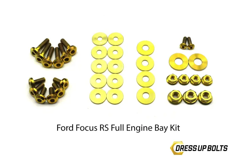 Ford Focus Rs (2016-2018) Titanium Dress Up Bolt Engine Bay Kit 1