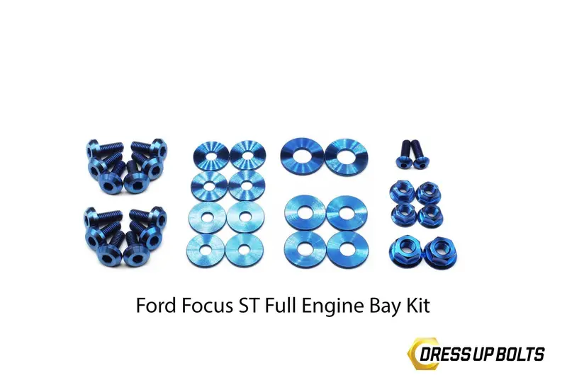 Ford Focus St (2015-2018) Titanium Dress Up Bolt Engine Bay Kit 1