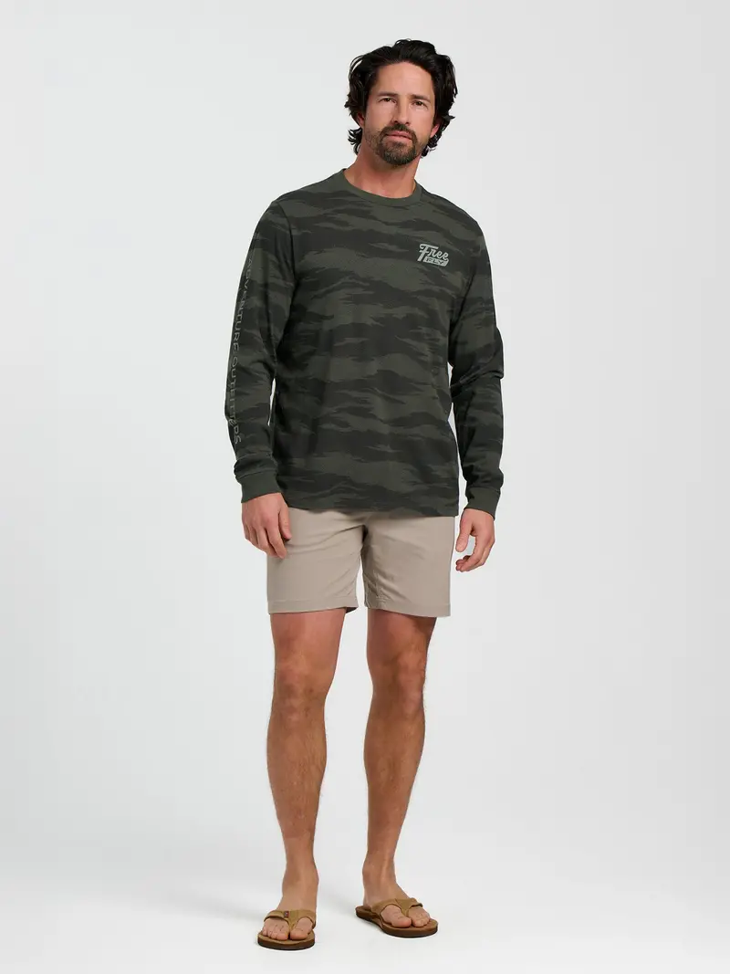 Free Fly Hydro Mist Camo Long Sleeve 1