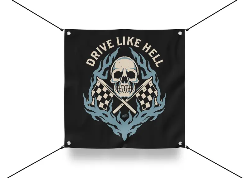 Garage Banner – Drive Like Hell 1