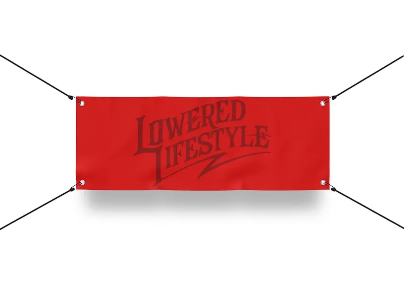 Garage Banner – Signature Logo - Double Red 1