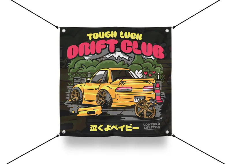 Garage Banner – Tough Luck Drift Club 1