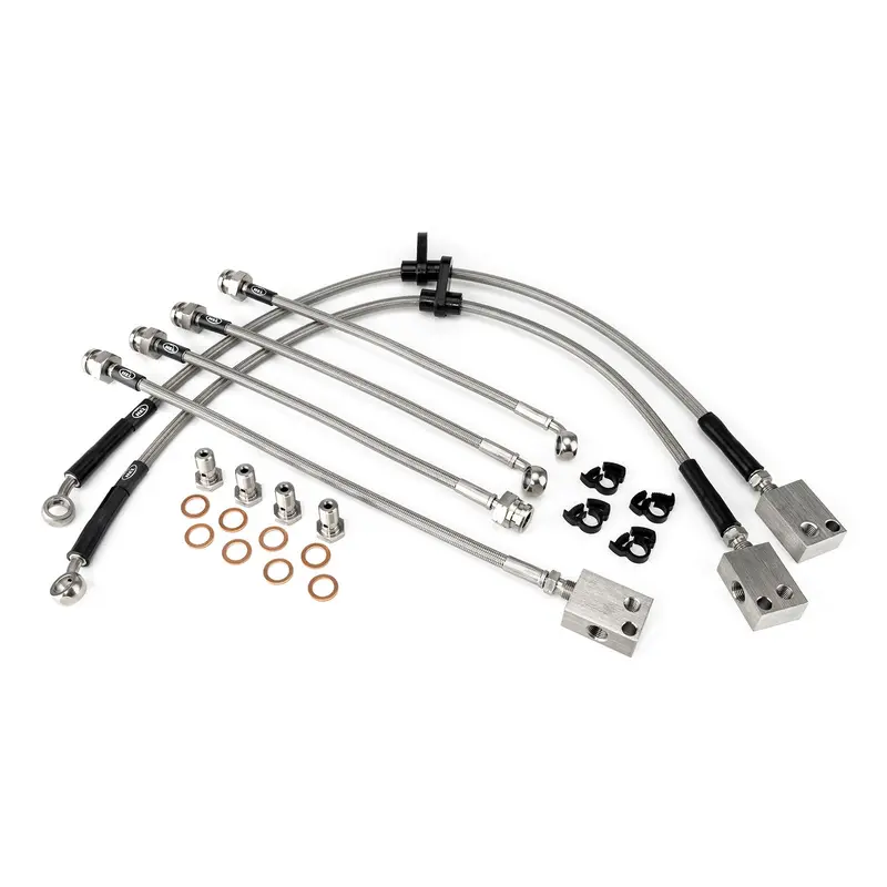 Hel Braided Brake Lines For Honda Civic Fk3-2 1.6 I-Ctdi (2014-2017) 1