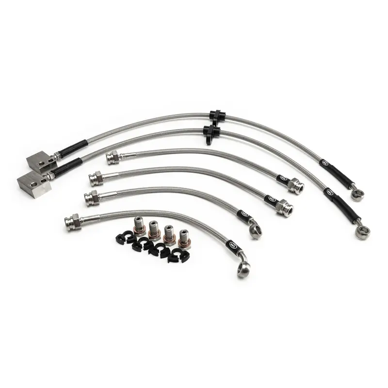 Hel Braided Brake Lines For Honda Jazz 1.4 Dse (2001-) 1