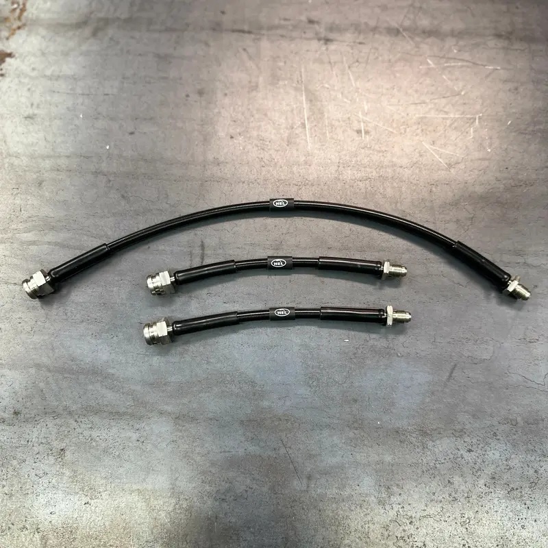 Hel Braided Brake Lines For Toyota Land Cruiser 4.0D 1981-1990 1