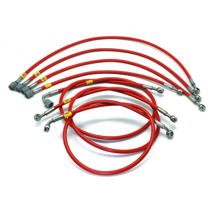 Hel Braided Fuel Injector Lines For Audi Quattro K-Jet M12 Injectors / M8 Banjo Fittings (1980-1991) 1