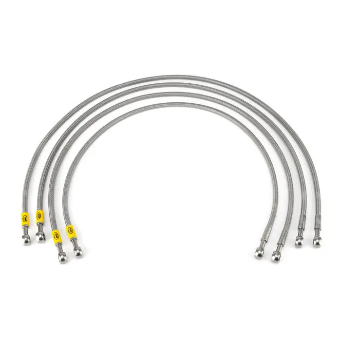 Hel Braided Fuel Injector Lines For Porsche 924 K-Jet Early (Banjo Injectors) 1