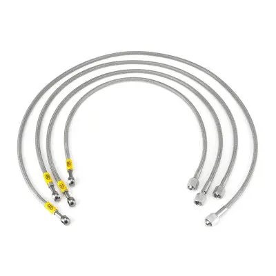 Hel Braided Fuel Injector Lines For Porsche 924 K-Jet Late (M12 Threaded Injectors) 1