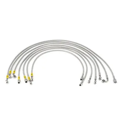 Hel Braided Fuel Injector Lines For Volkswagen Golf Mk1 8V (M10 Injectors) 1